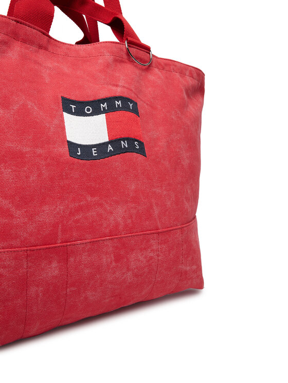 Tommy Jeans Tommy Jeans Τσάντα Tjw Wave Flag Med Tote AW0AW18466 Κοραλλί