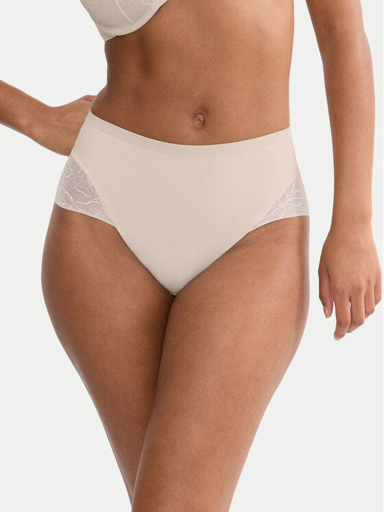 Triumph Triumph Klasične gaćice s visokim strukom Comfort Contour 10226329 Svijetlo bež