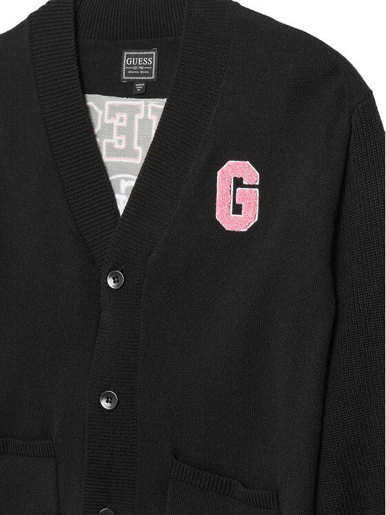 Guess Guess Кардиган J5YR11 Z3OF0 Черен Regular Fit