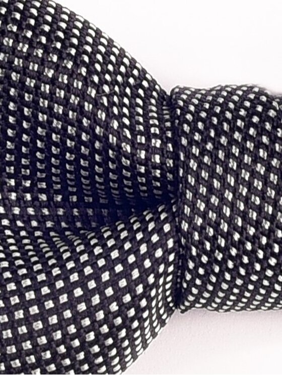 ELSNER ELSNER Παπιγιόν BUTTERFLY Z JEDWABNEGO ŻAKARDU A5114 Μαύρο