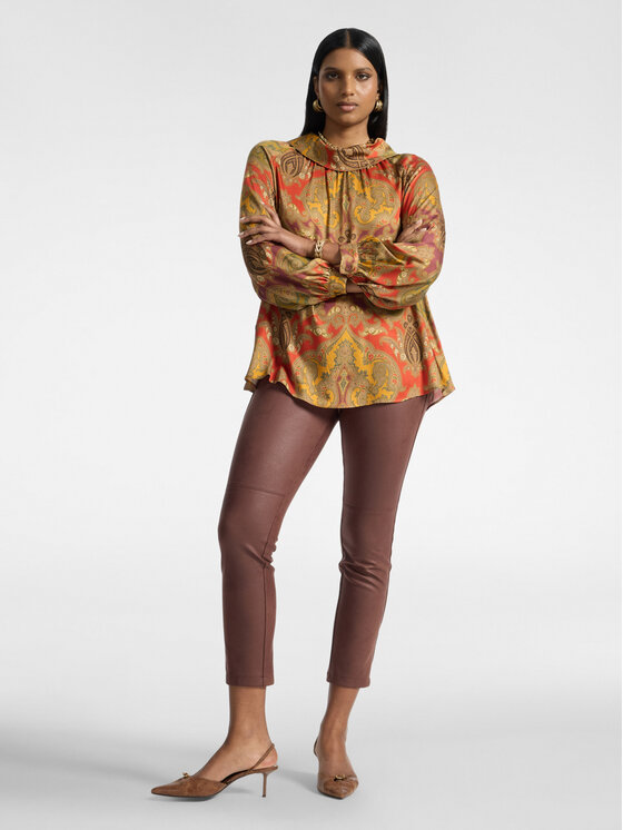 Elena Mirò Elena Mirò Blusa 2020Z000071N041 Arancione Regular Fit