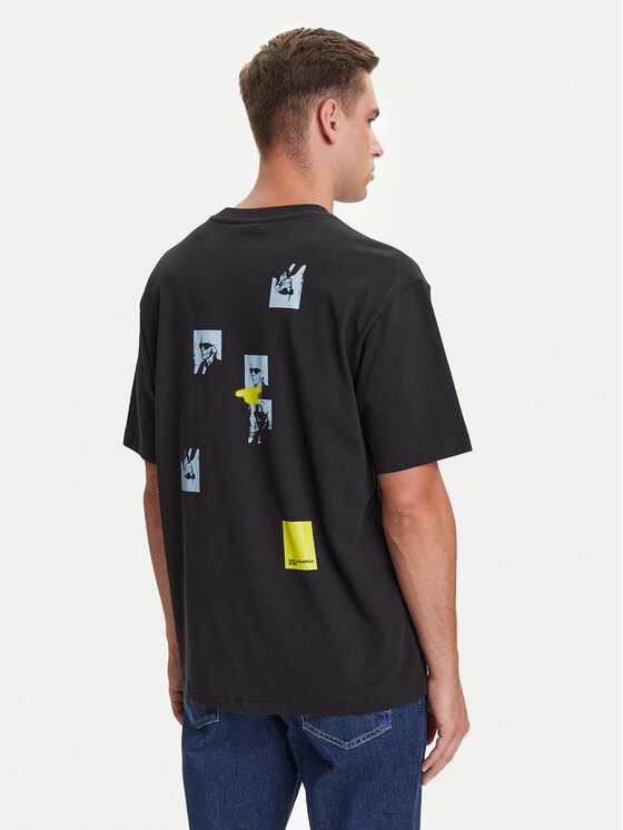 Karl Lagerfeld Jeans Karl Lagerfeld Jeans T-Shirt A3M17036 Μαύρο Relaxed Fit