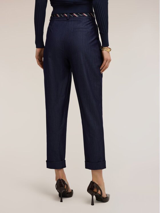 Motivi Motivi Pantaloni di tessuto P03IQ004736N034 Blu Regular Fit