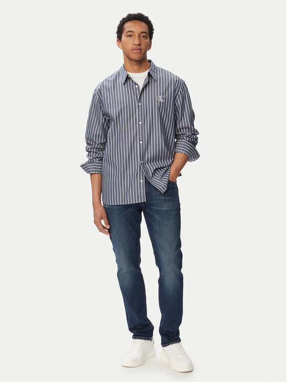 Calvin Klein Jeans Calvin Klein Jeans Риза Ls Yd LV04RF106G Син Regular Fit