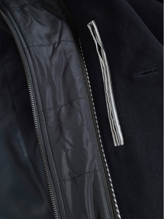 Matinique Matinique Płaszcz wełniany 30206267 Granatowy Regular Fit