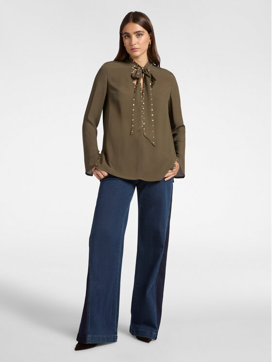 Elena Mirò Elena Mirò Blusa 2119P000153N025 Verde Regular Fit