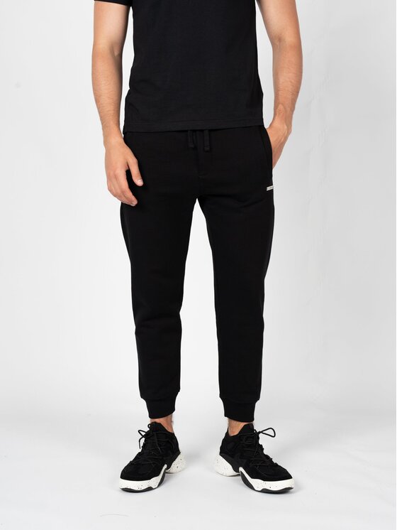 Les Hommes Les Hommes Παντελόνι υφασμάτινο LBH4003700U Μαύρο Slim Fit