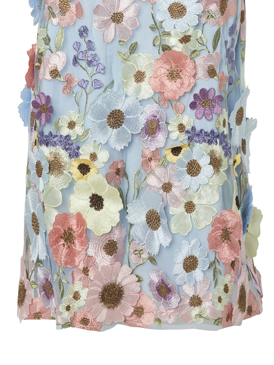 YAS YAS Rochie cocktail Flowering 26037387 Albastru celest Loose Fit