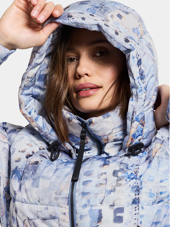 Didriksons Didriksons Куртка парка Sia Aop Wns Parka 504810 Голубий Standard Fit