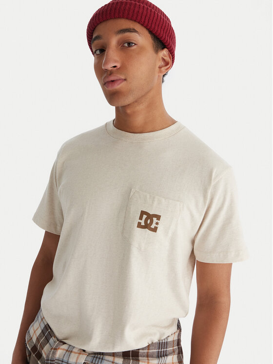 DC Shoes DC Shoes Футболка Star Pocket ADYZT05377 Бежевий Regular Fit