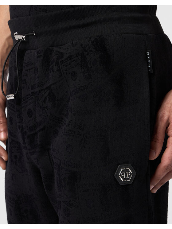 PHILIPP PLEIN PHILIPP PLEIN Teplákové kalhoty 31095 Černá Jogger Fit