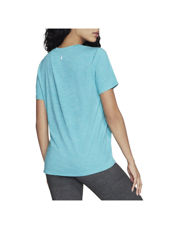 Skechers Skechers T-Shirt Skechers Go Dri Swift Tee Niebieski Regular Fit