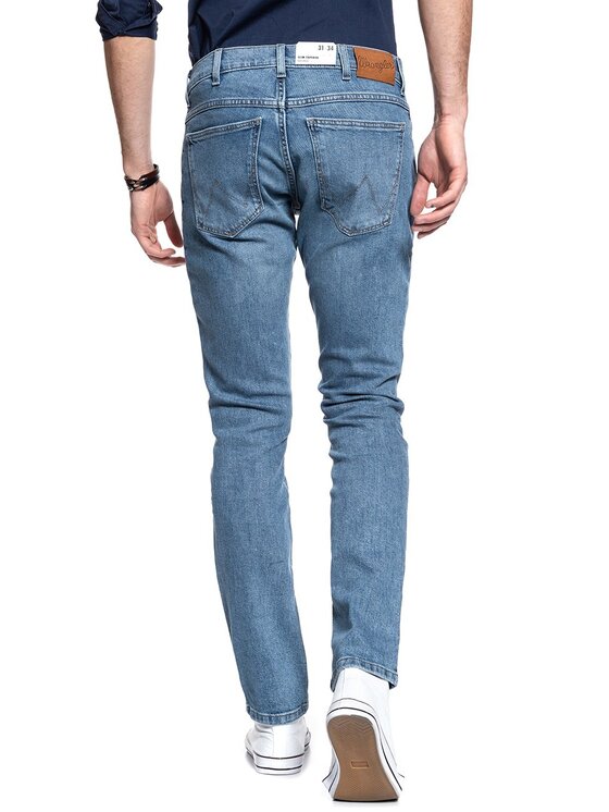 Wrangler Wrangler Jeansy LARSTON Niebieski Slim Fit