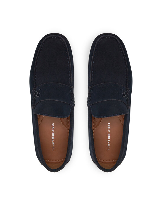 Tommy Hilfiger Tommy Hilfiger Mokasinai Th Classic Suede Driver FM0FM05000 Tamsiai mėlyna