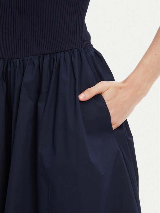 STAUD STAUD Sukienka codzienna Laroquette R25S2252PM Granatowy Regular Fit