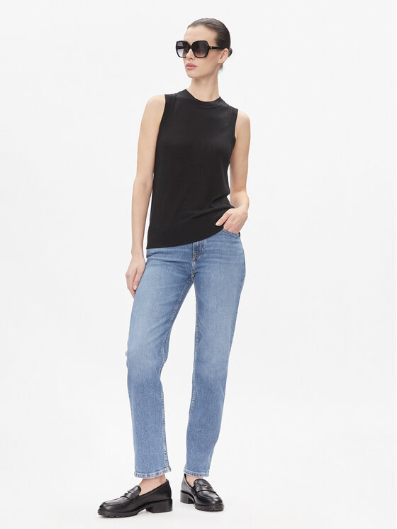 Tommy Hilfiger Tommy Hilfiger Jeans hlače Classic Straight Rw Mel WW0WW40634 Modra Straight Leg