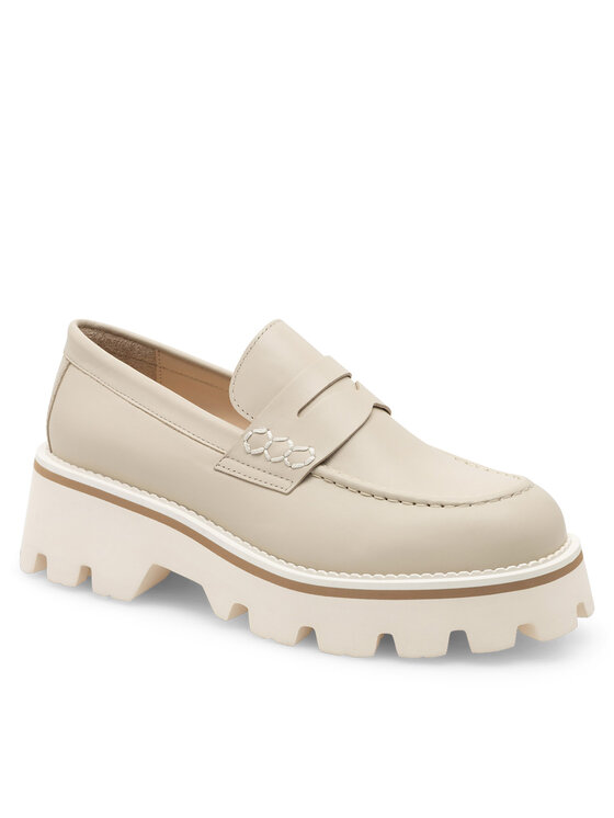 Badura Badura Loafersy GISELLE-24SS202 Beżowy