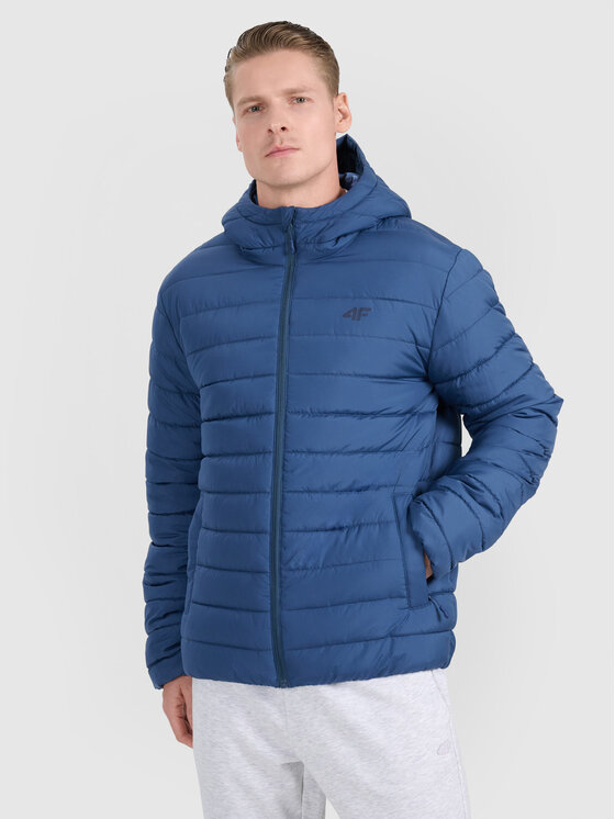 4F 4F Kurtka puchowa 4FWAW25TDJAM598-32S Niebieski Regular Fit