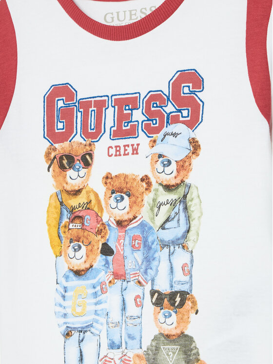 Guess Guess T-Shirt N5RI04 K8HM4 Bílá Regular Fit
