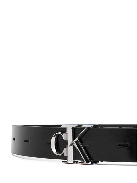 Calvin Klein Calvin Klein Naiste püksirihm Facet Ck Buckle Shiny Strap 25Mm LV04F7080G Must