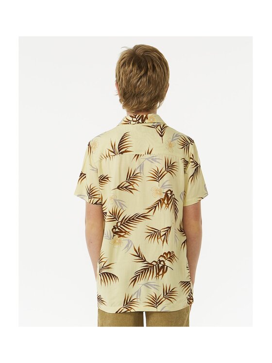 Rip Curl Rip Curl Koszula Surf Revival S/S Shirt- Boy Żółty Standard Fit