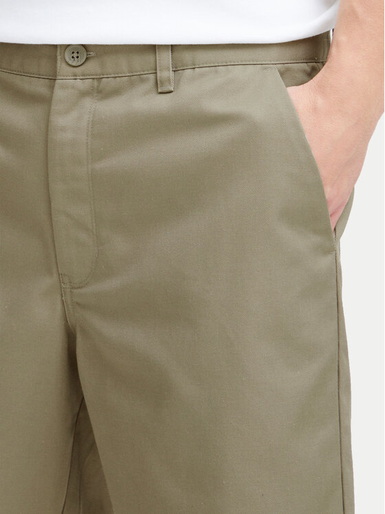 Solid Solid Pantalon scurți din material Alann 21108215 Verde Relaxed Fit