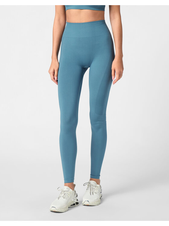 Plein Sport Plein Sport Legginsy 22127 Błękitny Active Fit
