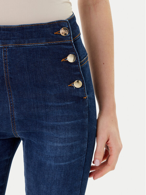 Rinascimento Rinascimento Jeans hlače CFC0124950003 Modra Flare Fit