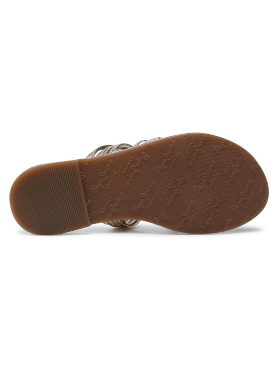 Pepe Jeans Pepe Jeans Nazouváky March Mets PLS90448 Zlatá