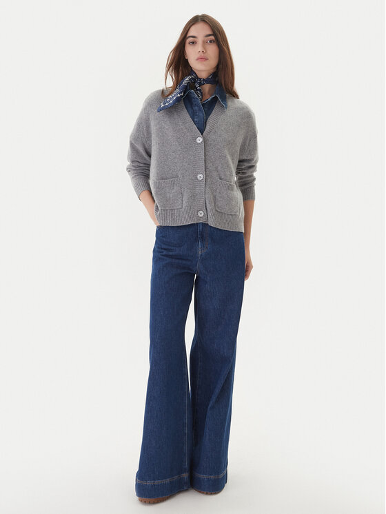 Weekend Max Mara Weekend Max Mara Kardigan Ombra 2525346012 Siva Relaxed Fit
