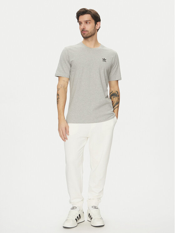 adidas adidas Тишърт Trefoil Essentials JC9988 Сив Regular Fit