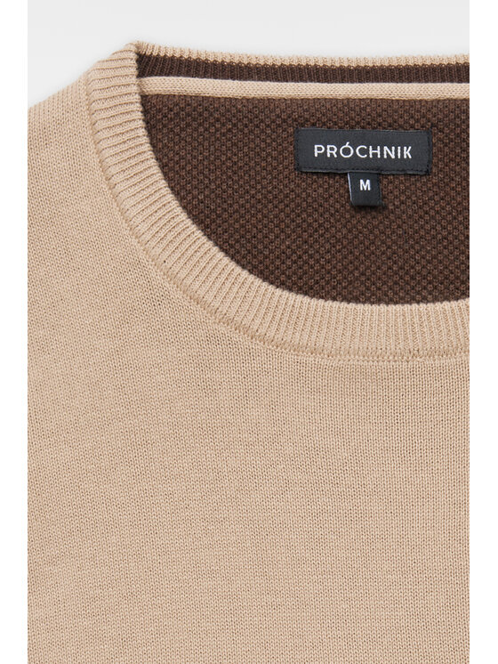 Próchnik Próchnik Sweter PM8 SW073224000013 Beżowy Regular Fit