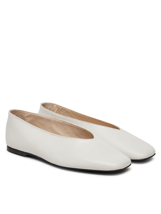 Calvin Klein Calvin Klein Balerīnas HW0HW02441 Écru