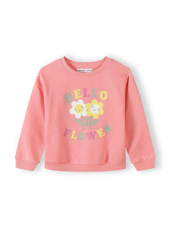 minoti minoti Bluza 30FLEECE104 Koralowy Regular Fit