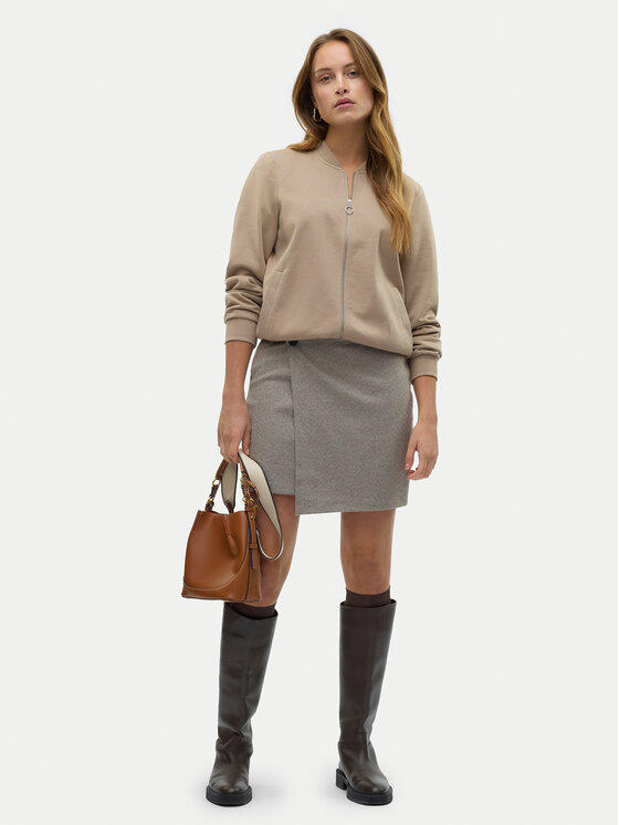 Vero Moda Vero Moda Miniszoknya Kawi 10319663 Bézs Regular Fit
