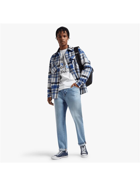 Converse Converse T-Shirt Vinrage Collage Biały Regular Fit