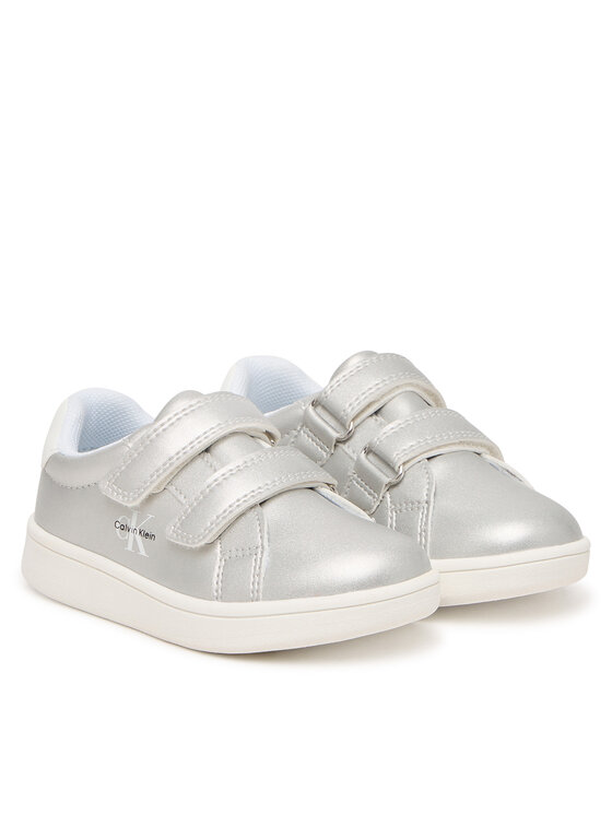 Calvin Klein Calvin Klein Sneakersy Low Cut Velcro V1A9-83205-0376 M Srebrny