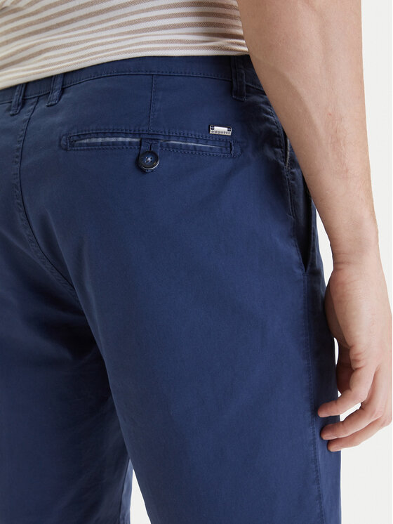 Bugatti Bugatti Pantaloncini di tessuto 4379-76441C Blu Regular Fit