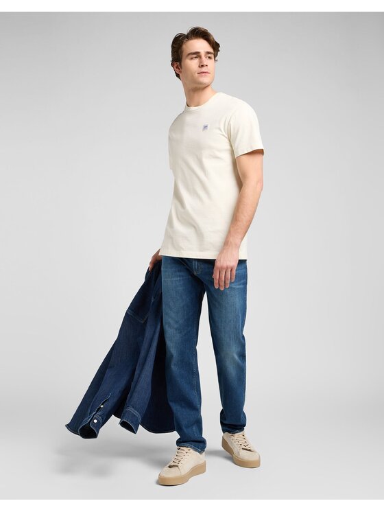 Lee Lee T-Shirt WW TEE Niebieski Regular Fit