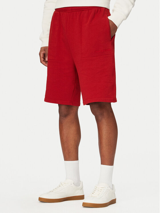 Tommy Hilfiger Tommy Hilfiger Pantaloncini sportivi UM0UM03914 Rosso Regular Fit