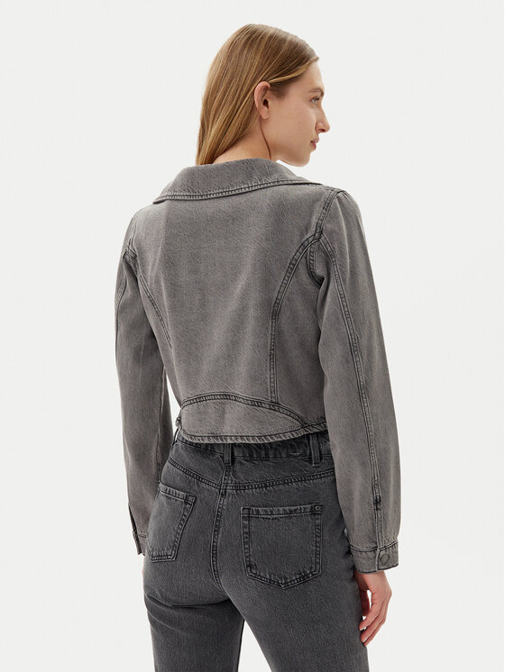Vila Vila Τζιν μπουφάν Kiki 14104772 Γκρι Regular Fit