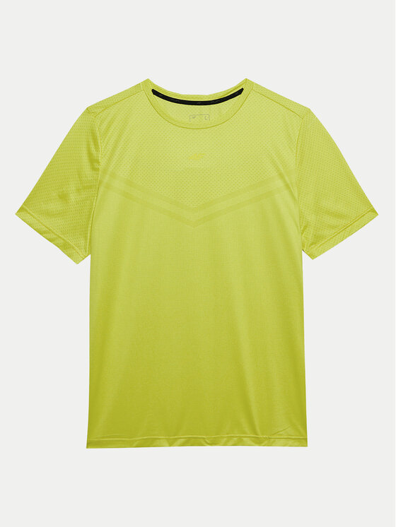 4F 4F Funkční tričko 4FWSS24TFTSM697 Zelená Regular Fit