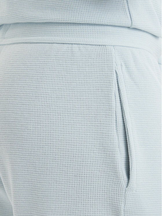 BOSS BOSS Спортивні шорти Waffle 50535884 Світло-синій Regular Fit