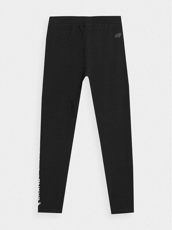 4F 4F Leggings 4FJSS23TTIGF039 Schwarz Slim Fit