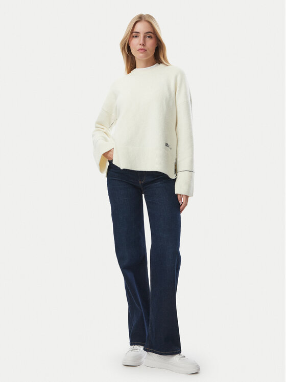 KARL LAGERFELD KARL LAGERFELD Светр B4W18057 Кремовий Relaxed Fit