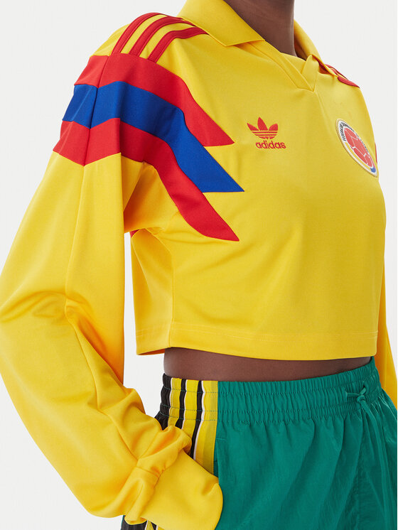 adidas adidas Blúzka Columbia Reconstructed Bringback KE2299 Žltá Regular Fit