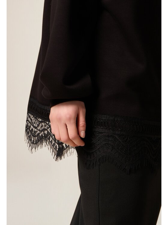 Oltre Oltre Felpa G802E000337N033 Nero Over Fit