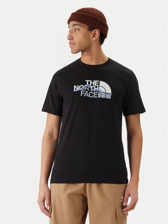 The North Face The North Face T-Shirt Mountain Line NF0A8GUX Μαύρο Regular Fit