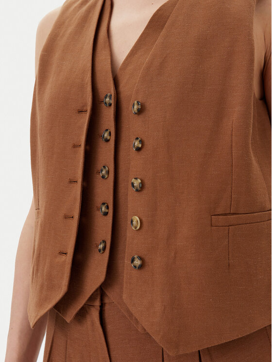Herskind Herskind Mellény 5505840 Barna Regular Fit