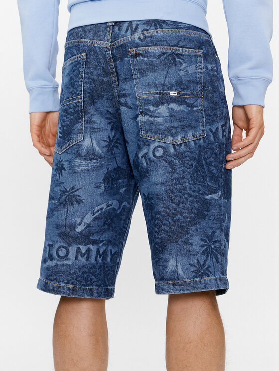 Tommy Jeans Tommy Jeans Džínové šortky Aiden DM0DM18787 Modrá Baggy Fit